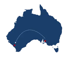 Adelaide to  Perth