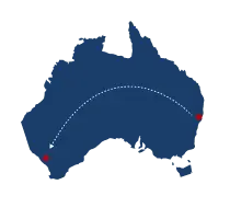 Gold Coast to  Perth