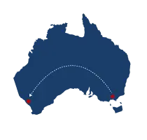 Melbourne  to Perth
